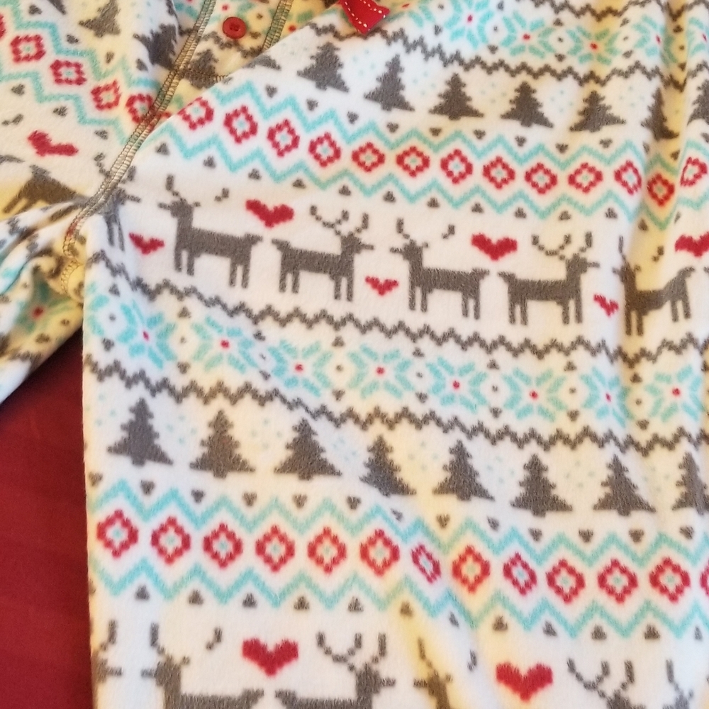 NWT PJ Salvage OH DEER Top/Fair Isle Fleece Jo